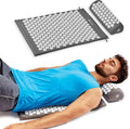 Gaiam acupressure mat and pillow front view wellness tool
