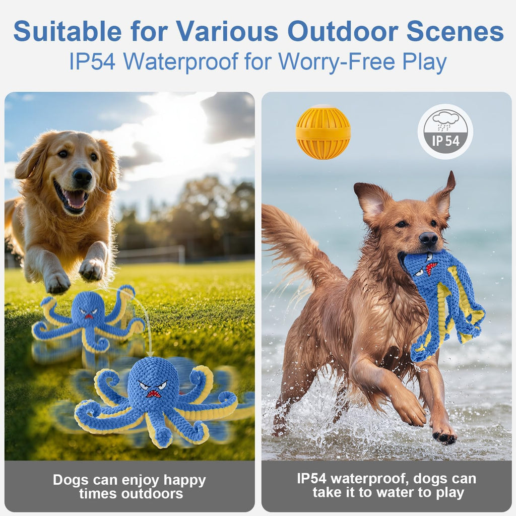 Qraxond interactive ocean theme animal plush cover detached from the inner ball.