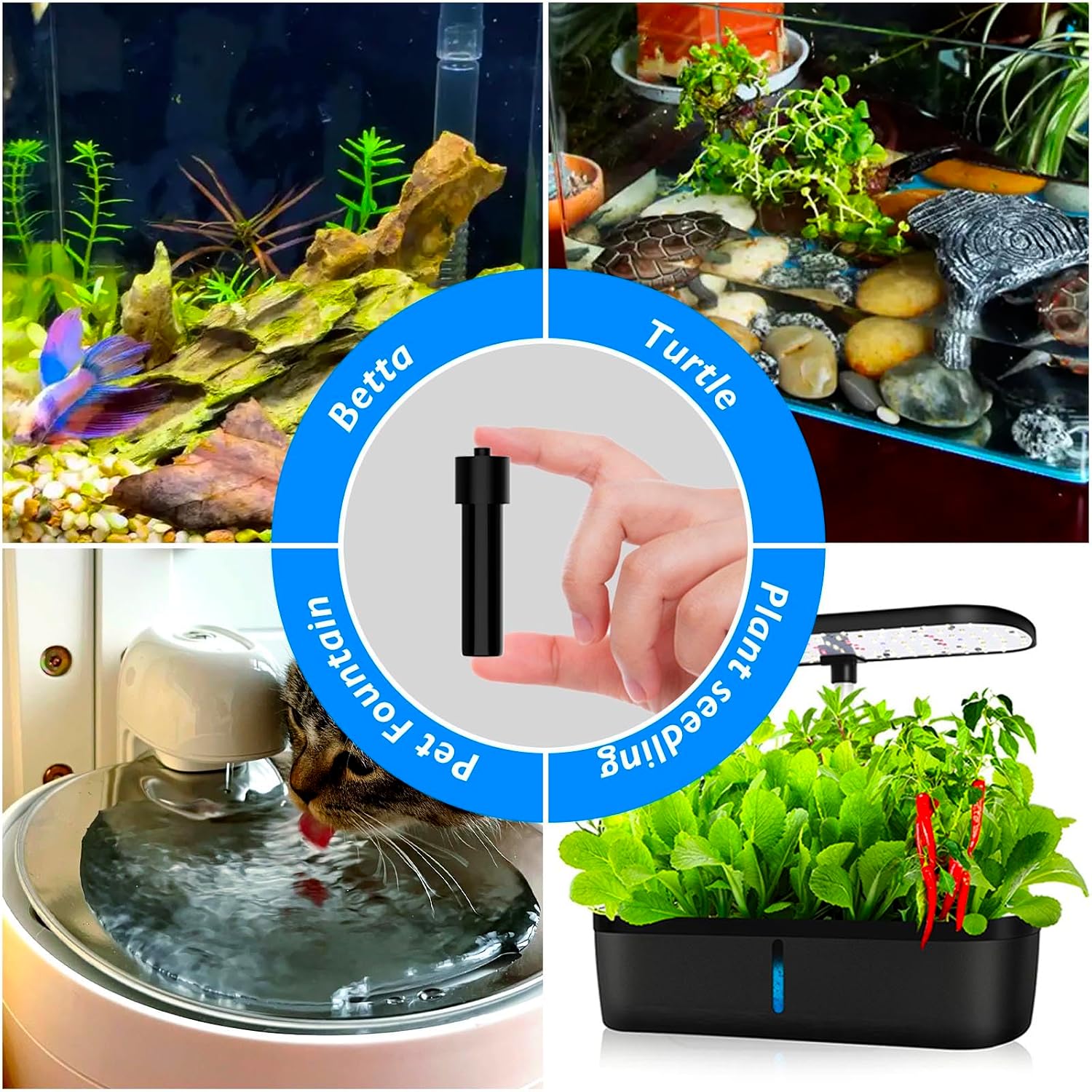 AquaMiracle heater installation guide display