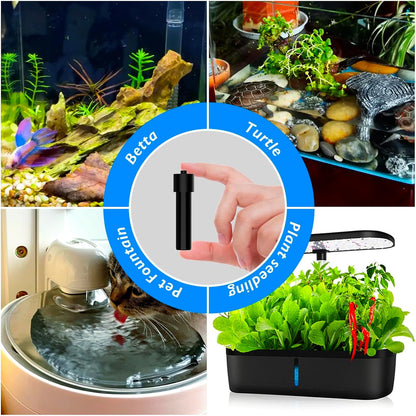 AquaMiracle heater installation guide display