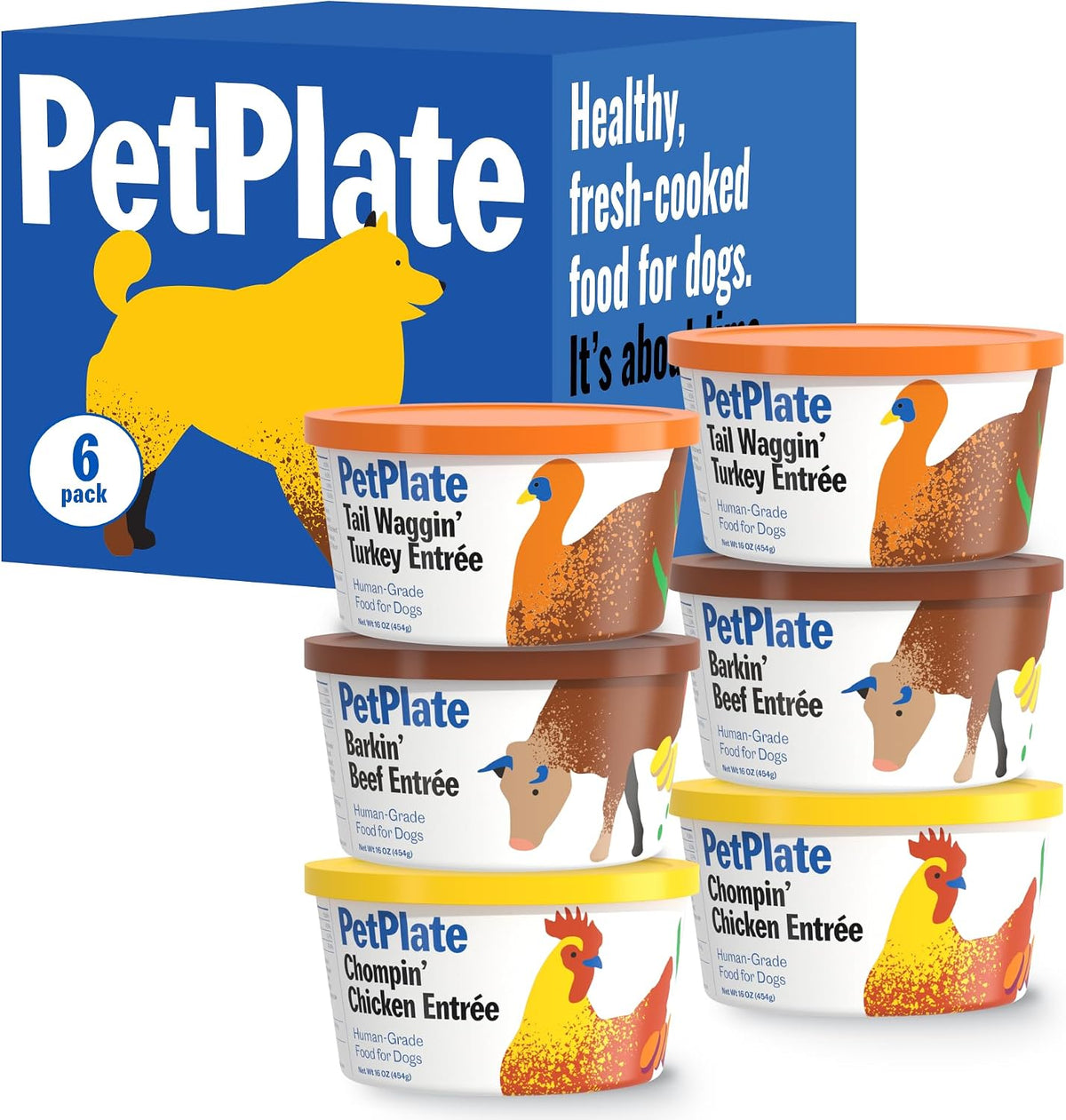 PetPlate Human-Grade Fresh Dog Food, Tail Waggin' Turkey Entre - Wet Dog Food for All Breeds - High-Protein, Natural - 12-oz Cups, Case of 6 - Image 9