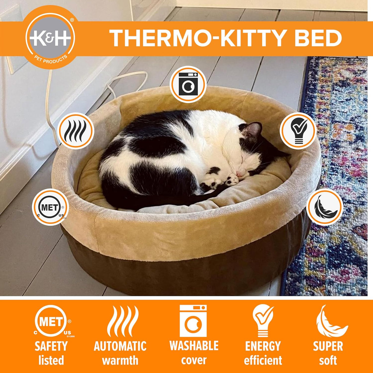 Machine washable cover details of K&H thermo bed