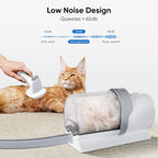 Newbulig slicker grooming brush and deshedding tool attachments close up view.