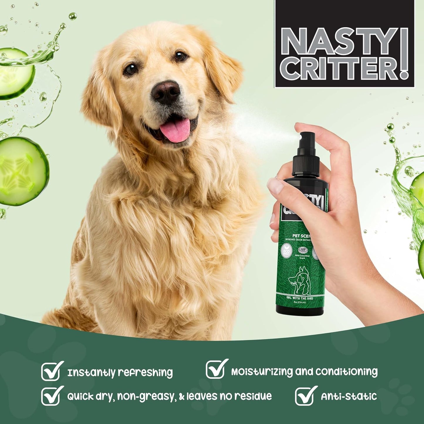 Girl With The Dogs Nasty Critter spray for cats and dogs
