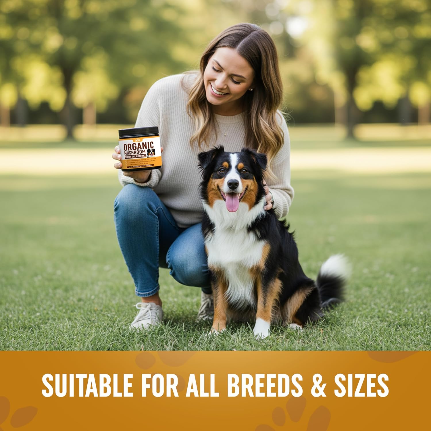 Authentic American pet wellness product for digestive biome and natural defenses.