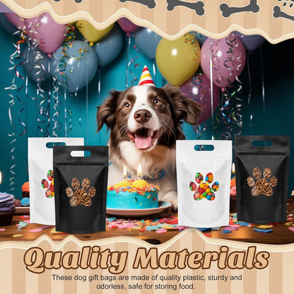Gersoniel resealable plastic zipper pouches for dog treats