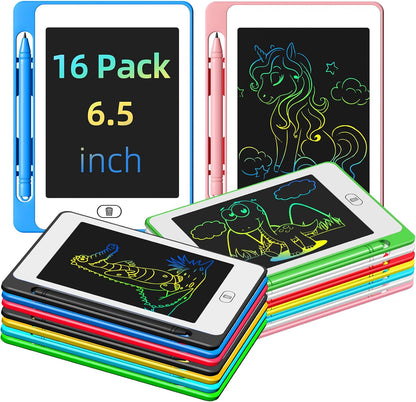Omxdg 16 pack LCD writing tablet kids set