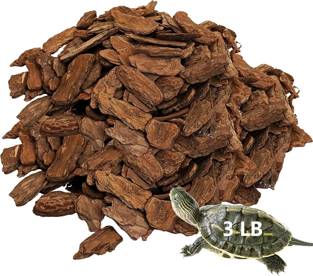 Hamiledyi Reptile Bark Bedding Tortoise Habitat Substrate Natural Terrarium Bark Wood Chips Tank Supplies for Snake Spiders Bearded Dragons Hermit Crabs Geckos - Image 9