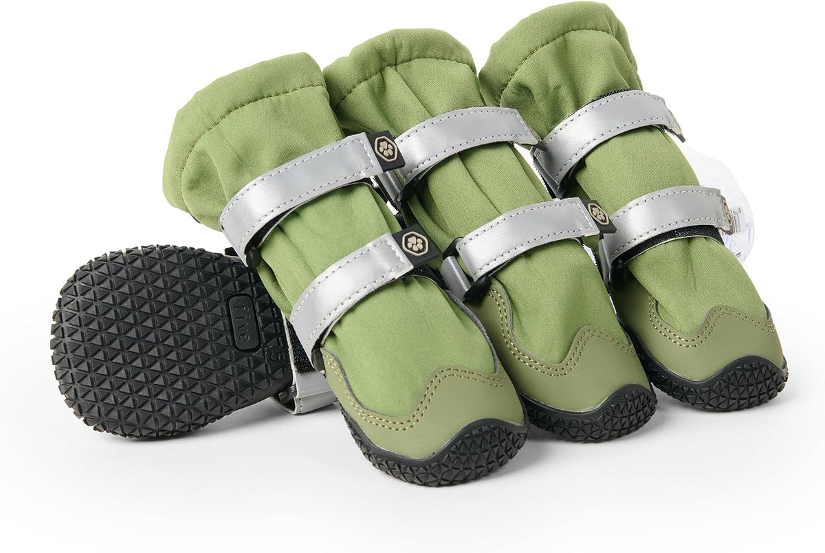 Spark Paws Dog Rainboots, Waterproof Dog Shoes for Medium to Large Dogs, Non Slip, Dog Booties and Paw Protectors - 4PCS Doggie Hiking Boots with Reflective Straps - Lilac, Size 5 - Image 13