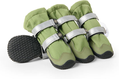 Spark Paws Dog Rainboots, Waterproof Dog Shoes for Medium to Large Dogs, Non Slip, Dog Booties and Paw Protectors - 4PCS Doggie Hiking Boots with Reflective Straps - Lilac, Size 5 - Image 13