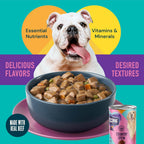 Strongheart slow simmered beef cuts in gravy for puppies and adult dogs
