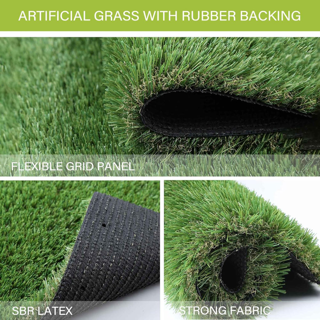 Sunturf grass pad placed on a patio