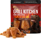 USA imported authentic PETPHABET pet treats on plain background