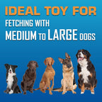 Side view of Nerf Dog blue flyer dog toy