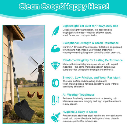 HUMUMU multi sifter tool for small farm animal cleaning