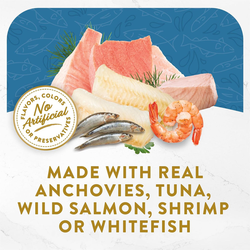 Variety pack box showing tuna and salmon flavors
