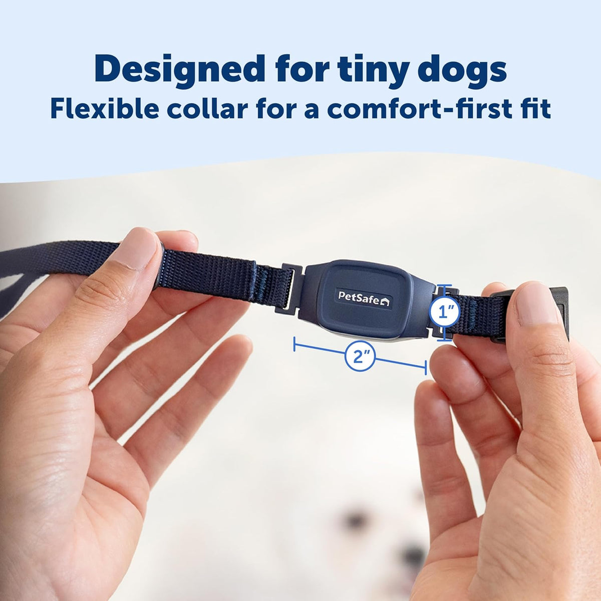 Side profile of PetSafe NanoBark 2.0 adjustable collar