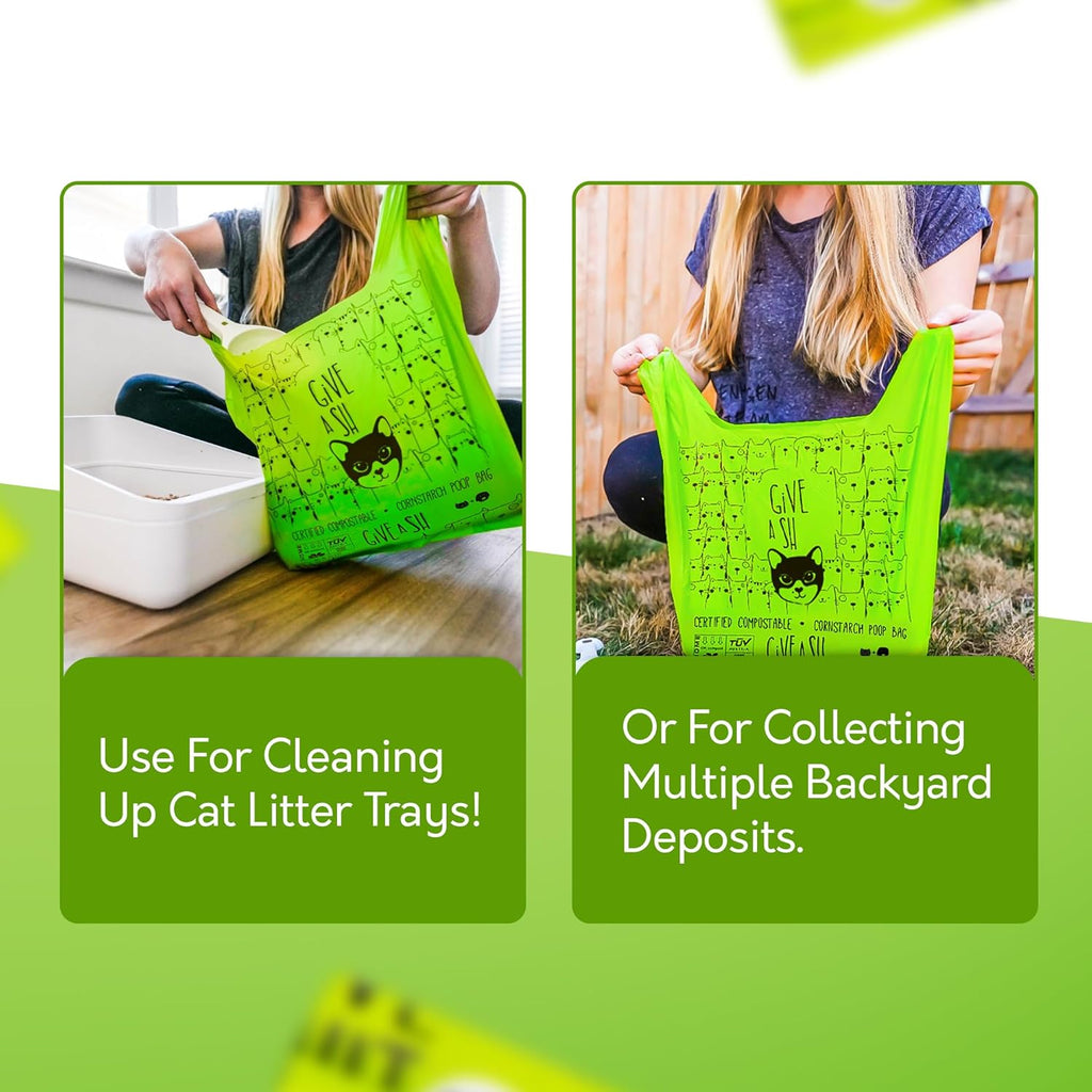 Leakproof eco friendly cat poop bags for litter trays