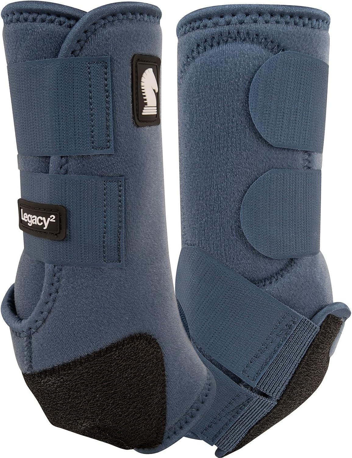 Classic Equine Legacy2 Support Boots, Front (Blue, Medium) - Image 12