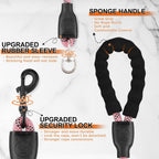 Pink dual pet lead soft sponge padded handle protection details
