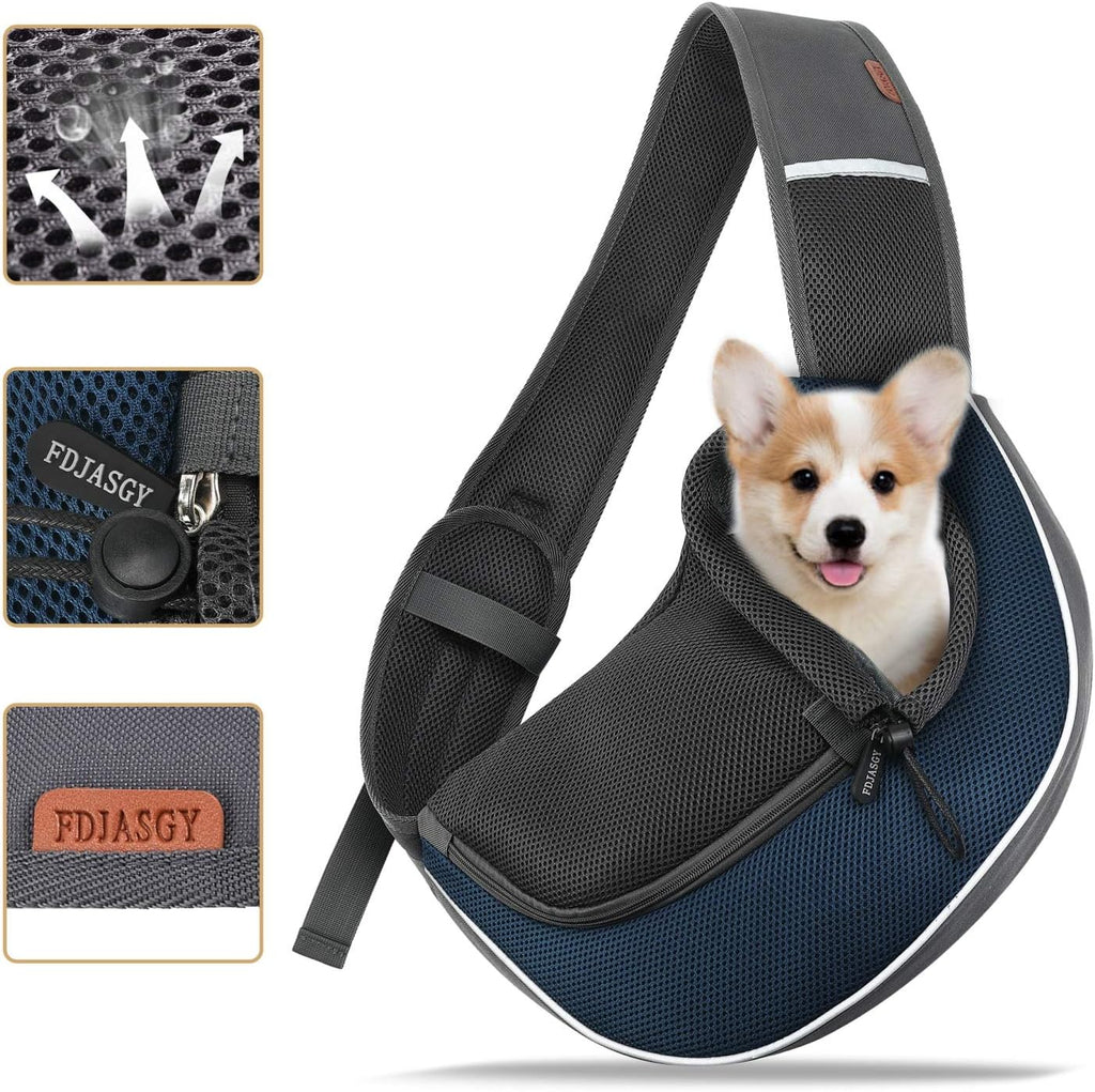 Small cat resting comfortably in Fdjasgy pet sling