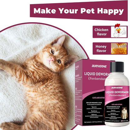 Easy daily dose liquid wormer instructions and benefits label