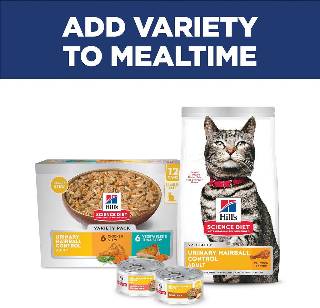 Hill's Science Diet Adult Urinary & Hairball Control Dry Cat Food - Image 9