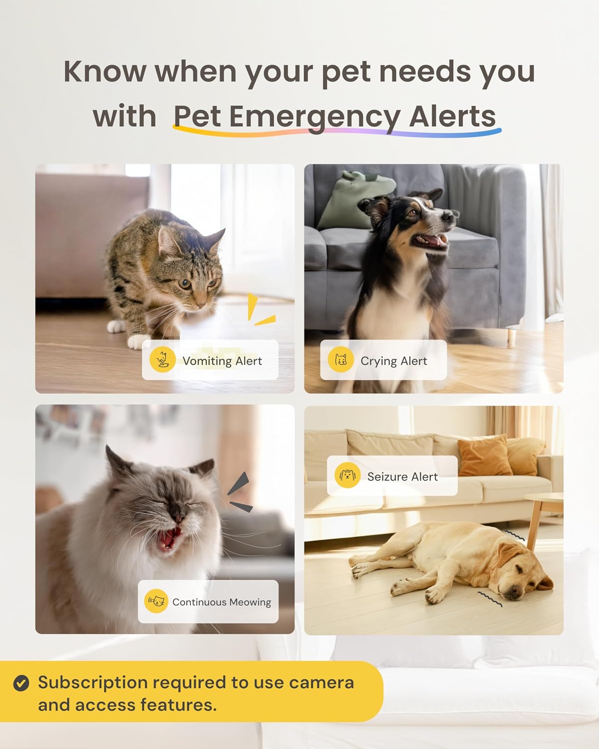 Furbo Mini Pet Camera [Subscription Required] Unlock Camera w/Paid Plan: Home Security with Dog & Cat Safety Alerts, 2-Way Audio, Mountable Smart Cam (Low Risk, 3mo Min. Cancel Anytime) - Image 11
