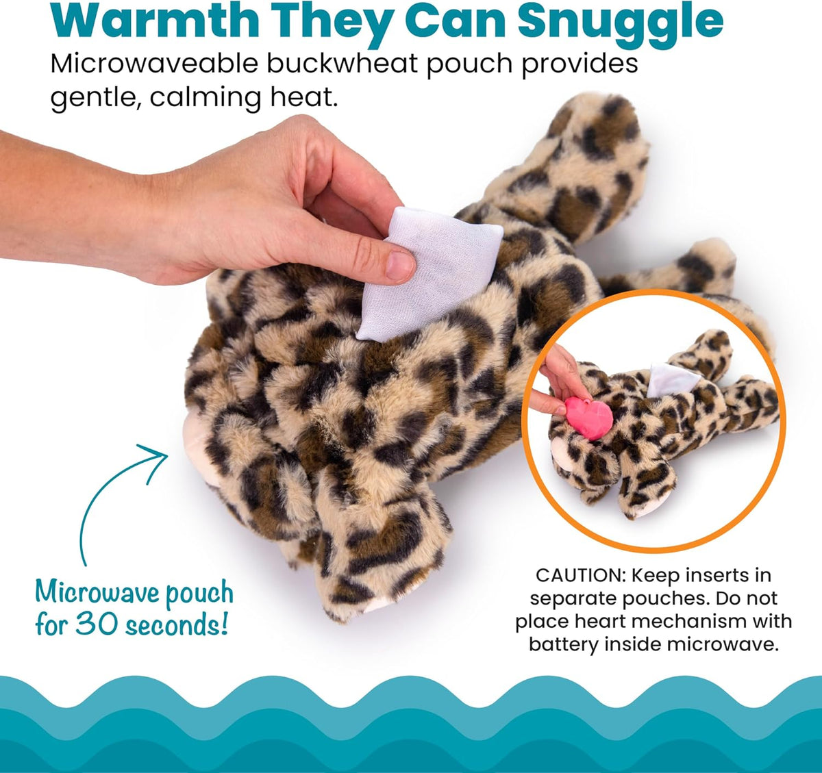 Catstages Calming Kitty Pal plush toy placed on a pet bed highlighting its soft texture