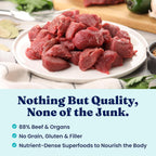 Solid Gold air dried beef meal mixer for dogs back label