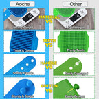 Aoche premium dog washing and shedding comb dual set