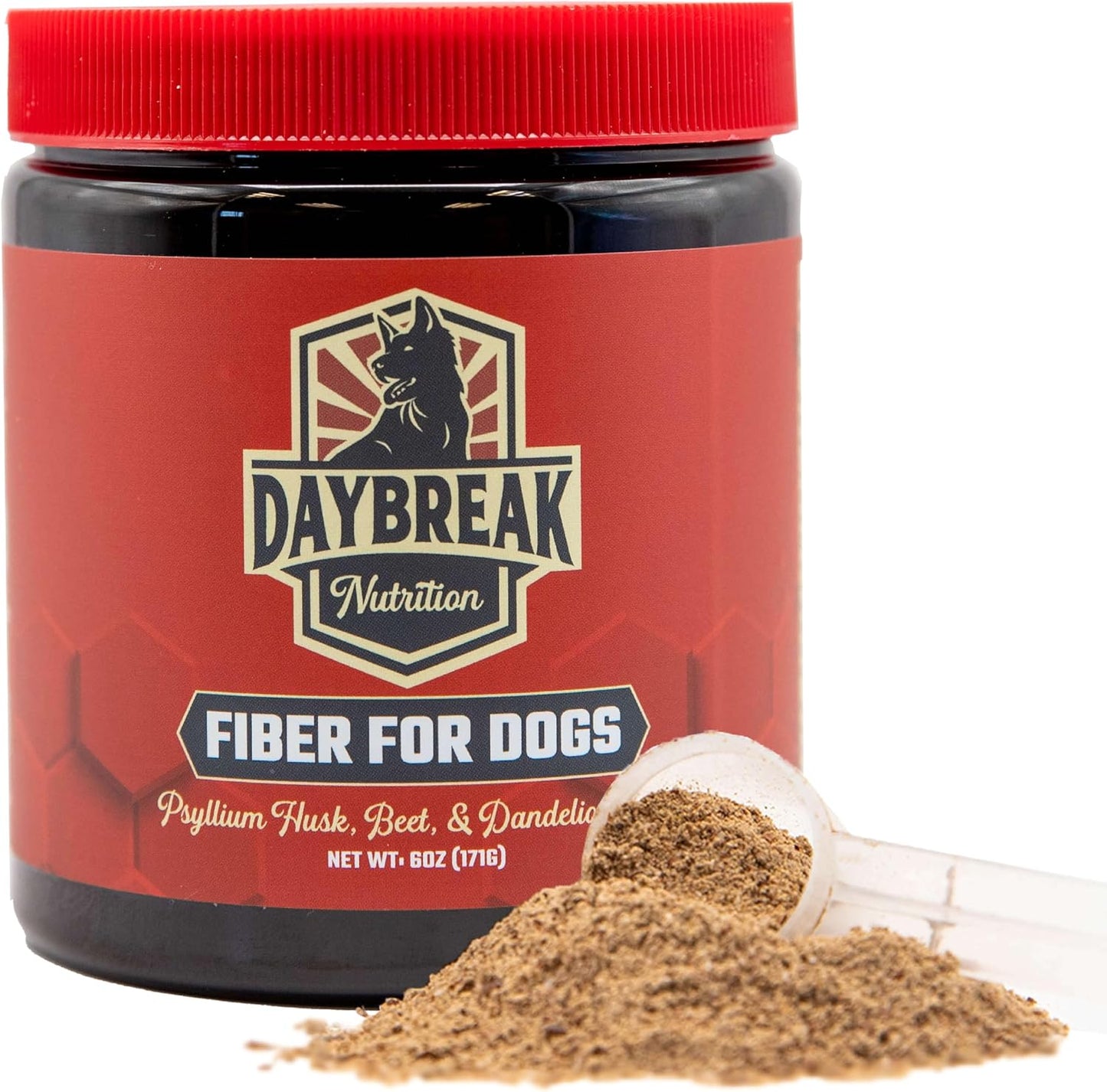 Daybreak Nutrition fiber supplement with included serving scoop