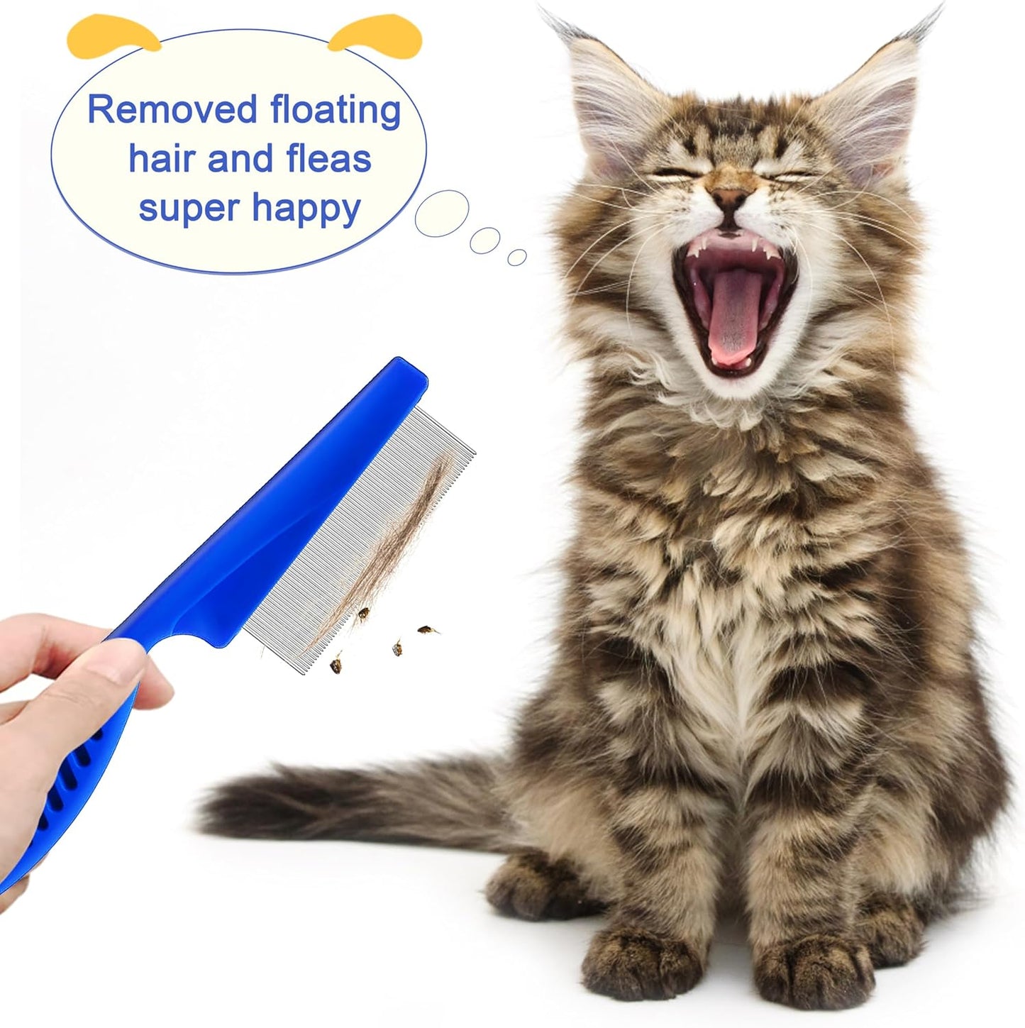 Stainless steel professional pet eye grooming comb