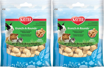 Kaytee Krunch-A-Rounds crunchy round pieces texture showcase