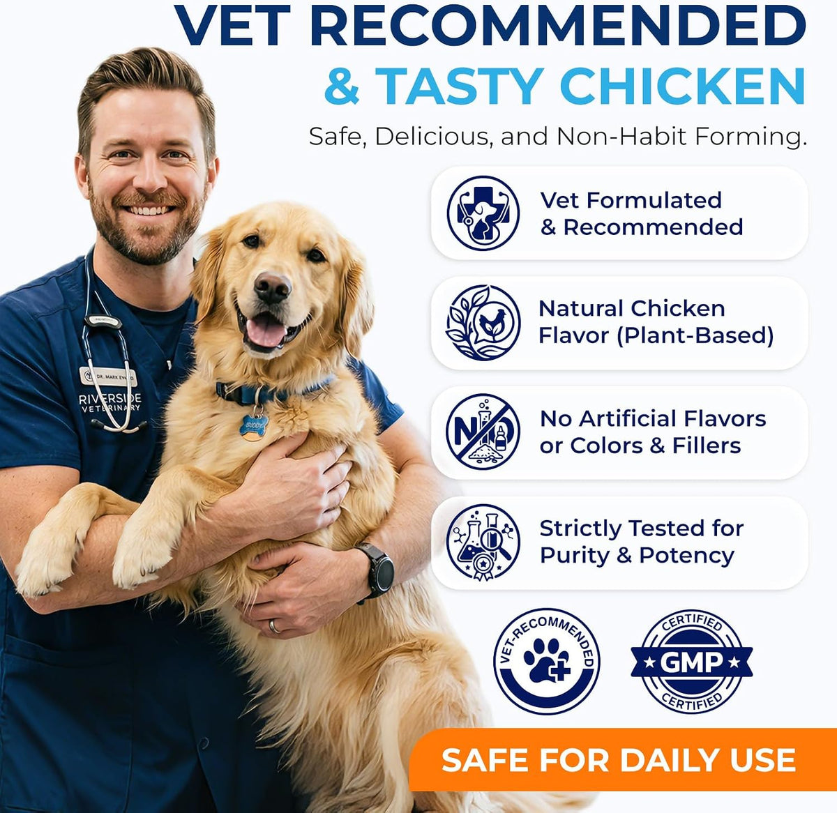 Natural anxiety relief bite treats for puppies experiencing fireworks fear