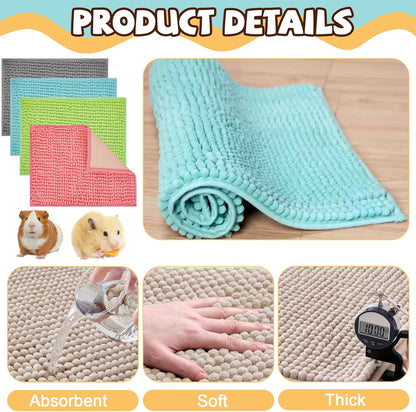 Barydat washable rabbit bedding mats in four colors