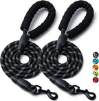 BOOMIBOO heavy duty nylon rope dog leash two pack front view