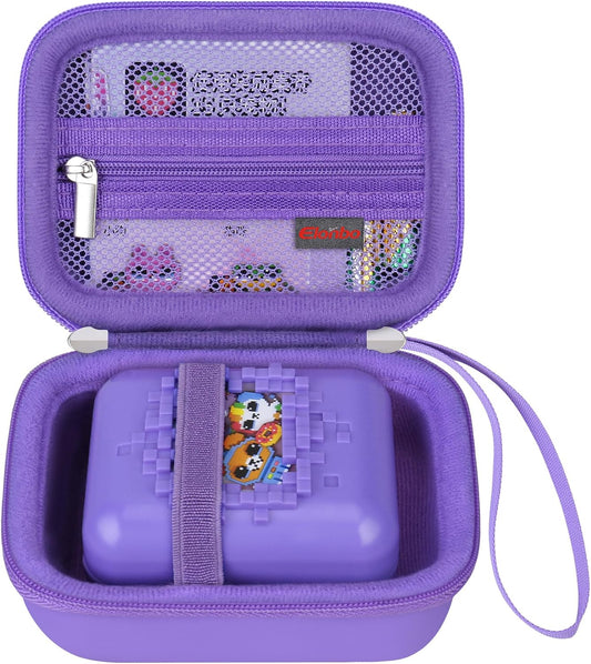 Elonbo Carrying Case for Bitzee Disney/Bitzee Magicals/Bitzee Interactive Toy Digital Pet, Bitzee Digital Virtual Toy Hard Travel Bag, Electronic Pets Toys Storage Cover Holder, Purple - Image 1