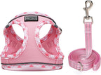 Mercano breathable pink mesh escape proof harness for small dogs and cats