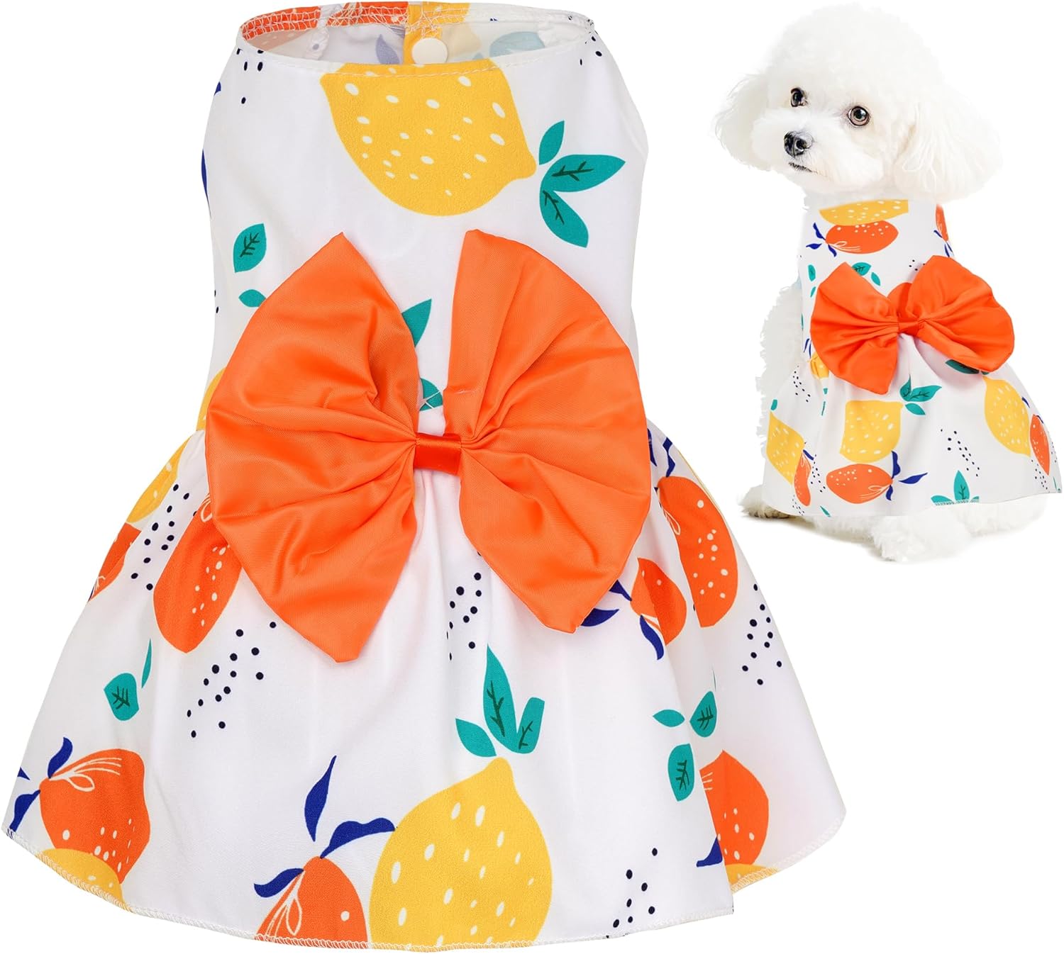 choyaxo Floral Dog Dress Cute Dog Skirt Pet Dress Summer Pet Clothes for Puppy Small Cats - Image 10