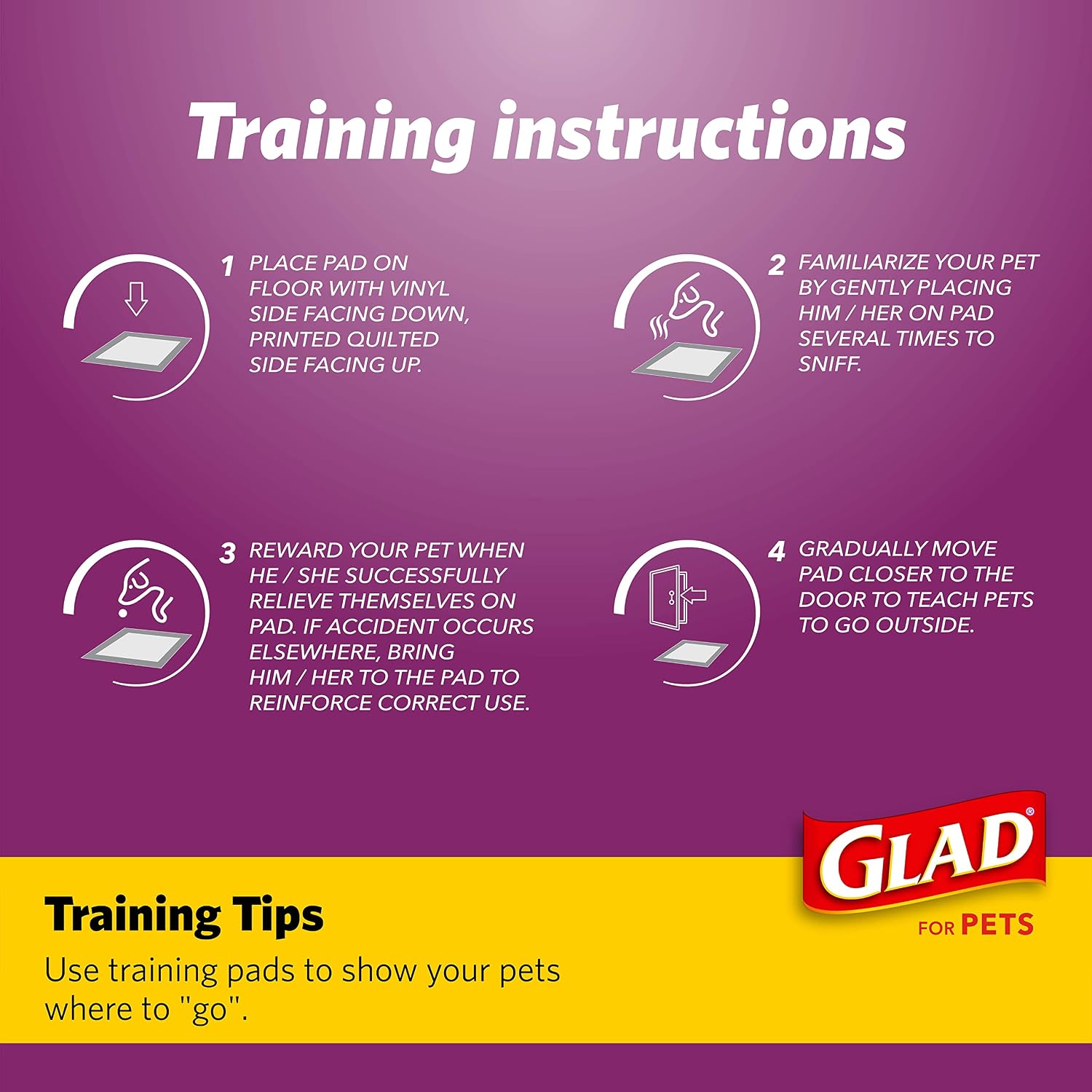 Glad for Pets reusable training pad inside a travel crate