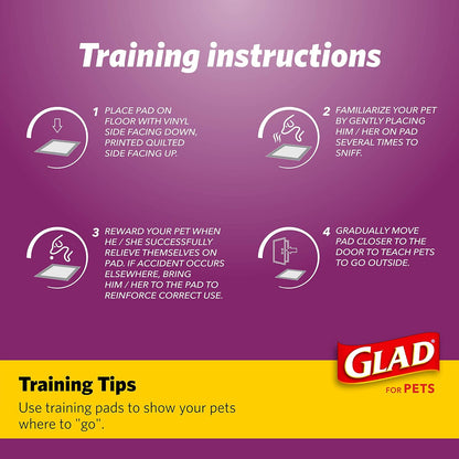 Glad for Pets reusable training pad inside a travel crate