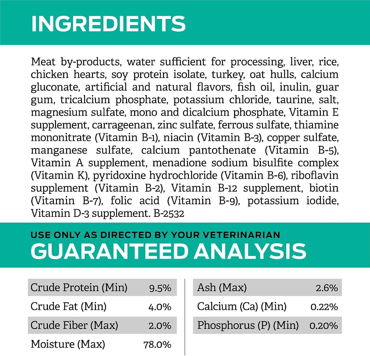 Side angle of Purina EN Gastroenteric wet cat food can highlighting feeding directions and veterinary diet labels.