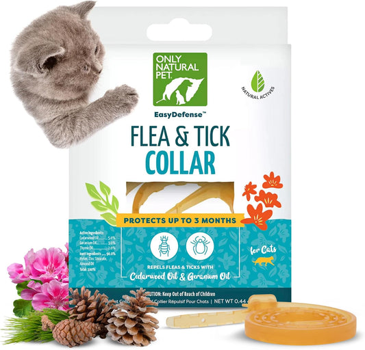 Only Natural Pet EasyDefense Flea and Tick Cat Collar front view