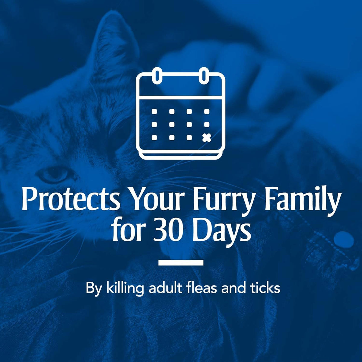 Waterproof flea and tick squeeze on formula packaging