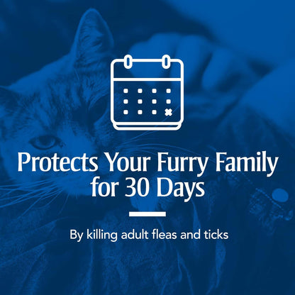 Waterproof flea and tick squeeze on formula packaging