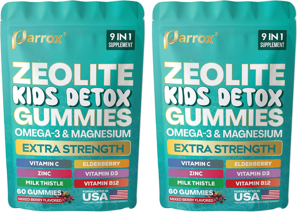 Zeolite Kids Detox Gummies, 9-in-1 Sugar-Free, Berry, 60 Gummies - Image 11