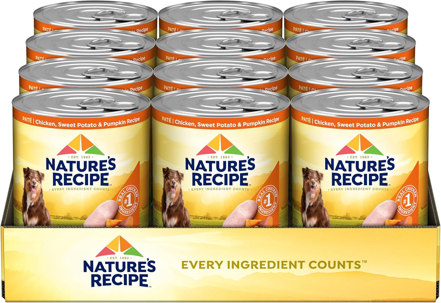 Nature's Recipe Grain Free Wet Dog Food Salmon, Sweet Potato, and Pumpkin Recipe, 13 oz. Can (Pack of 12) - Image 13