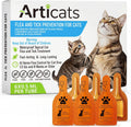 Articats flea and tick topical treatment for cats front view packaging