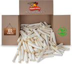 Safe chemical free single layer wrapped hide dog chew roll